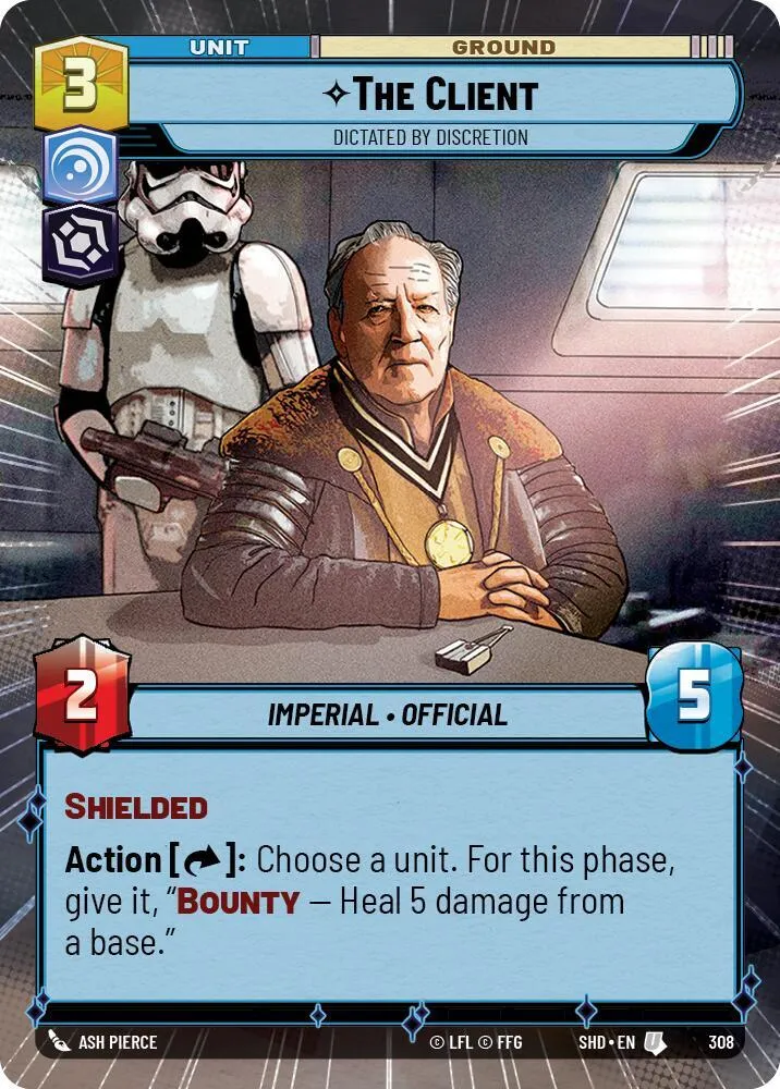 Le Client - Soumis À La Discrétion — Shadows of the Galaxy — Star Wars: Unlimited