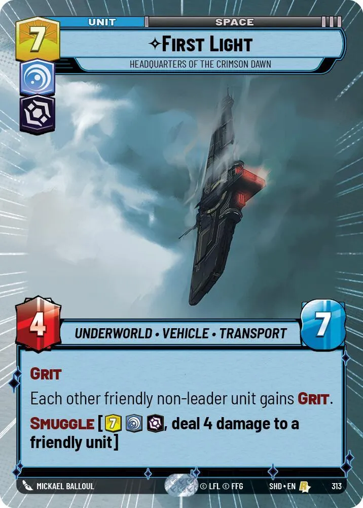 First Light - Headquarters of the Crimson Dawn — Shadows of the Galaxy — Star Wars: Unlimited