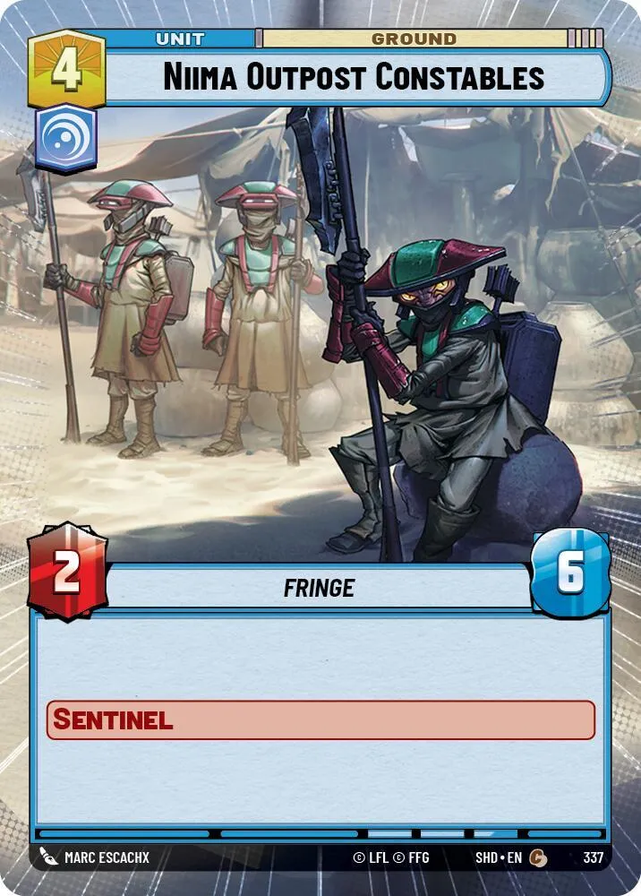 Milice de l'Avant-Poste Niima — Shadows of the Galaxy — Star Wars: Unlimited