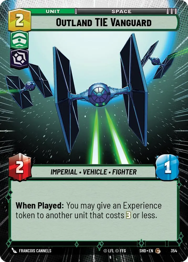 Outland TIE Vanguard — Shadows of the Galaxy — Star Wars: Unlimited