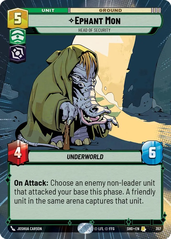Ephant Mon - Head of Security — Shadows of the Galaxy — Star Wars: Unlimited