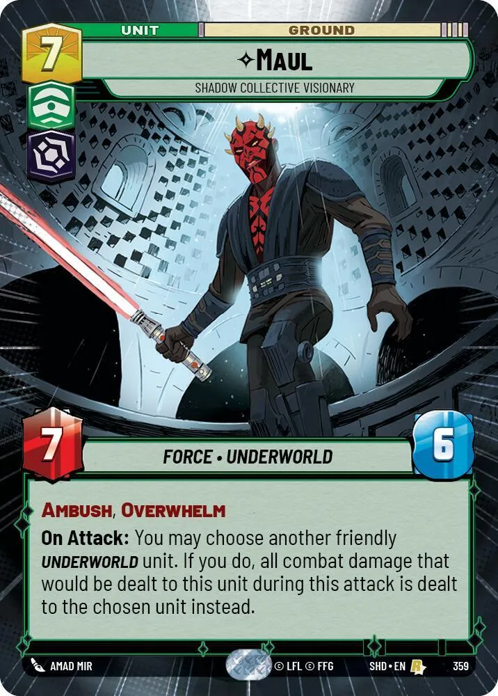 Maul - Visionnaire Du Collectif Des Ombres — Shadows of the Galaxy — Star Wars: Unlimited