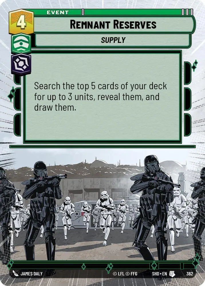 Remnant Reserves — Shadows of the Galaxy — Star Wars: Unlimited