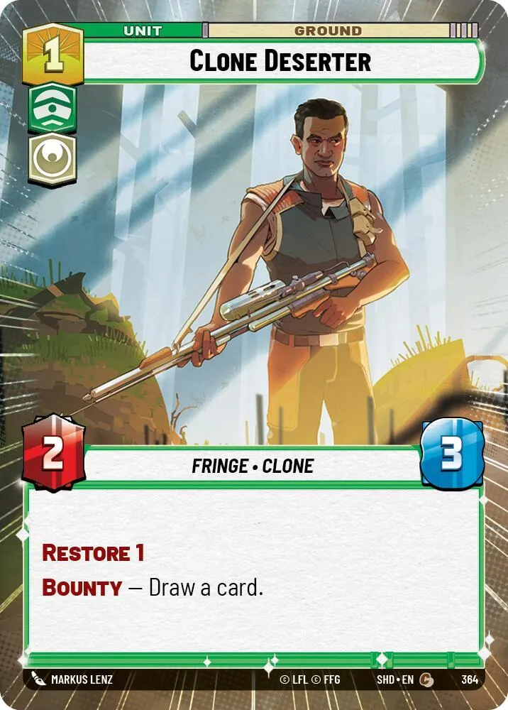 Clone Deserter — Shadows of the Galaxy — Star Wars: Unlimited