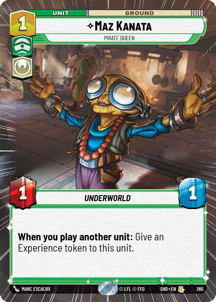 Maz Kanata - Reine Pirate — Shadows of the Galaxy — Star Wars: Unlimited
