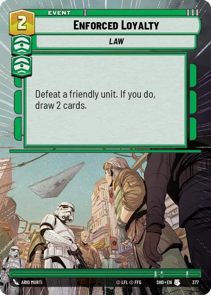 Loyauté Forcée — Shadows of the Galaxy — Star Wars: Unlimited