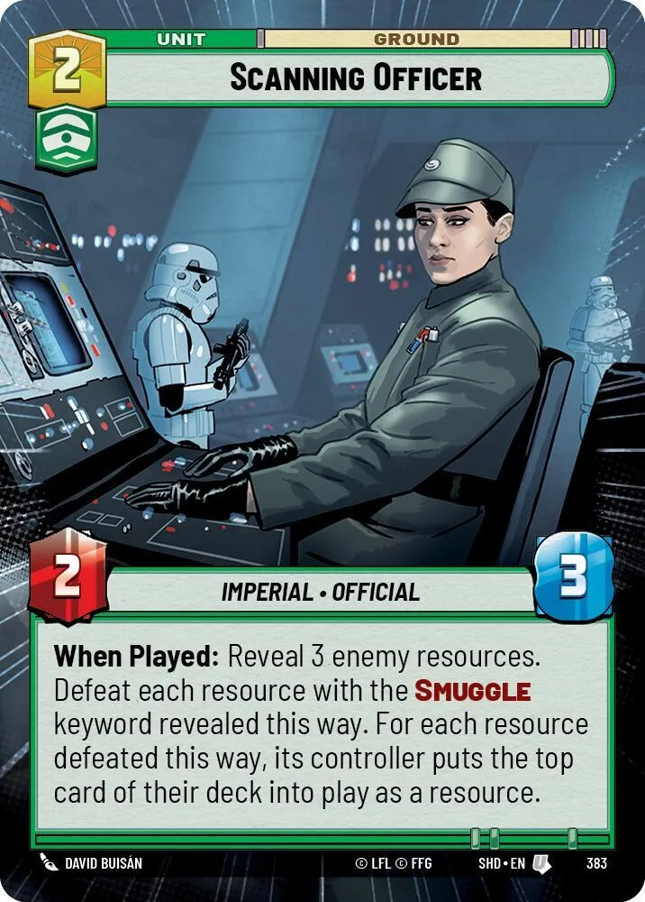 Officier Analyste — Shadows of the Galaxy — Star Wars: Unlimited