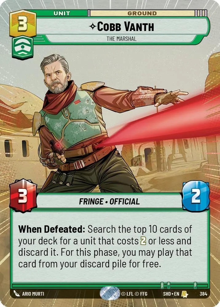 Cobb Vanth - Le Marchal — Shadows of the Galaxy — Star Wars: Unlimited