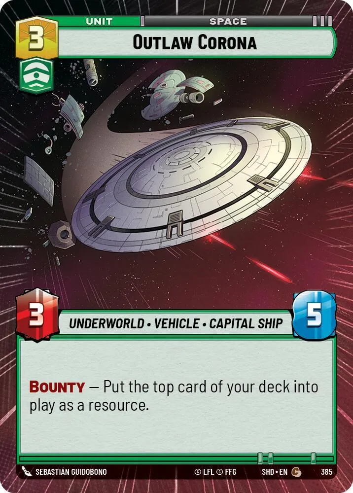 Corona Hors-la-loi — Shadows of the Galaxy — Star Wars: Unlimited