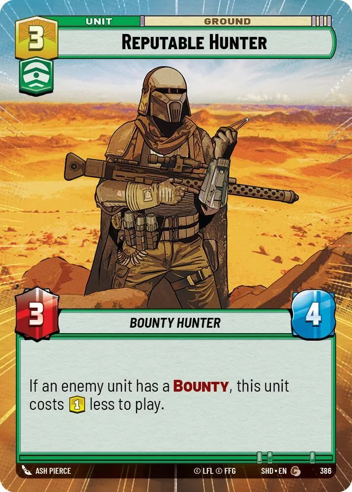 Chasseur Réputé — Shadows of the Galaxy — Star Wars: Unlimited