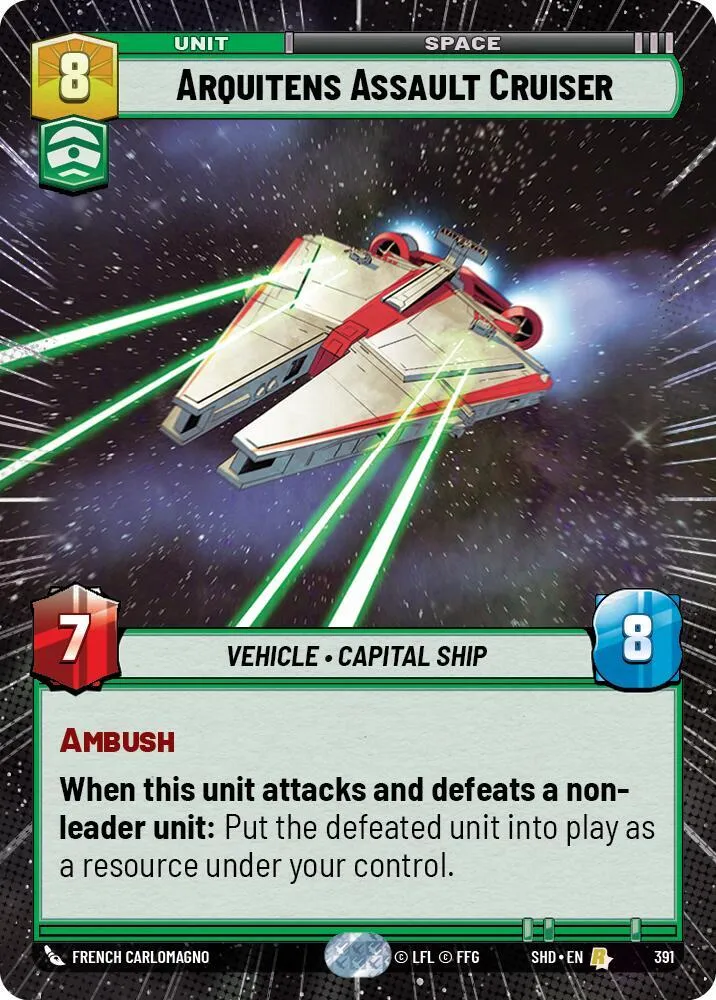 Arquitens Assault Cruiser — Shadows of the Galaxy — Star Wars: Unlimited