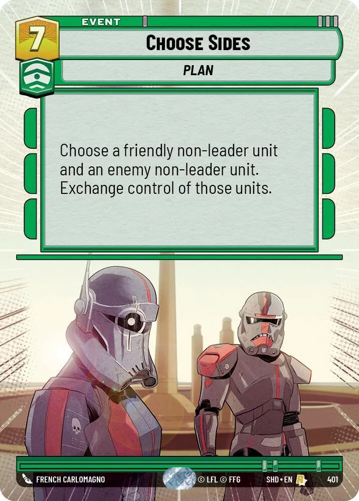 Choisir un Camp — Shadows of the Galaxy — Star Wars: Unlimited