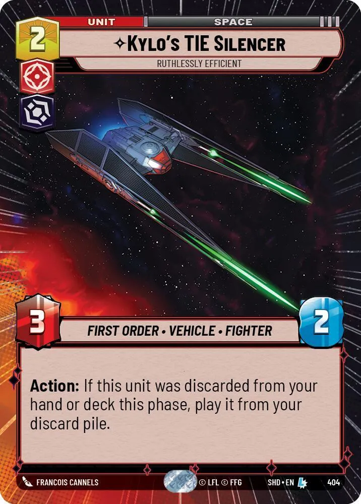 TIE Silencer de Kylo - Impitoyablement Efficace — Shadows of the Galaxy — Star Wars: Unlimited