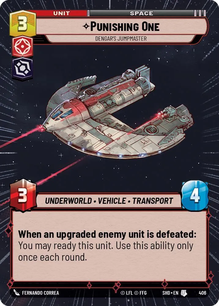 Punishing One - Jumpmaster de Dengar — Shadows of the Galaxy — Star Wars: Unlimited