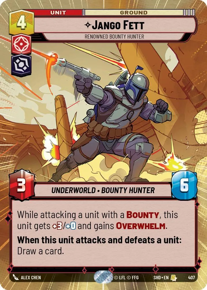 Jango Fett - Chasseur de Primes Renommé — Shadows of the Galaxy — Star Wars: Unlimited
