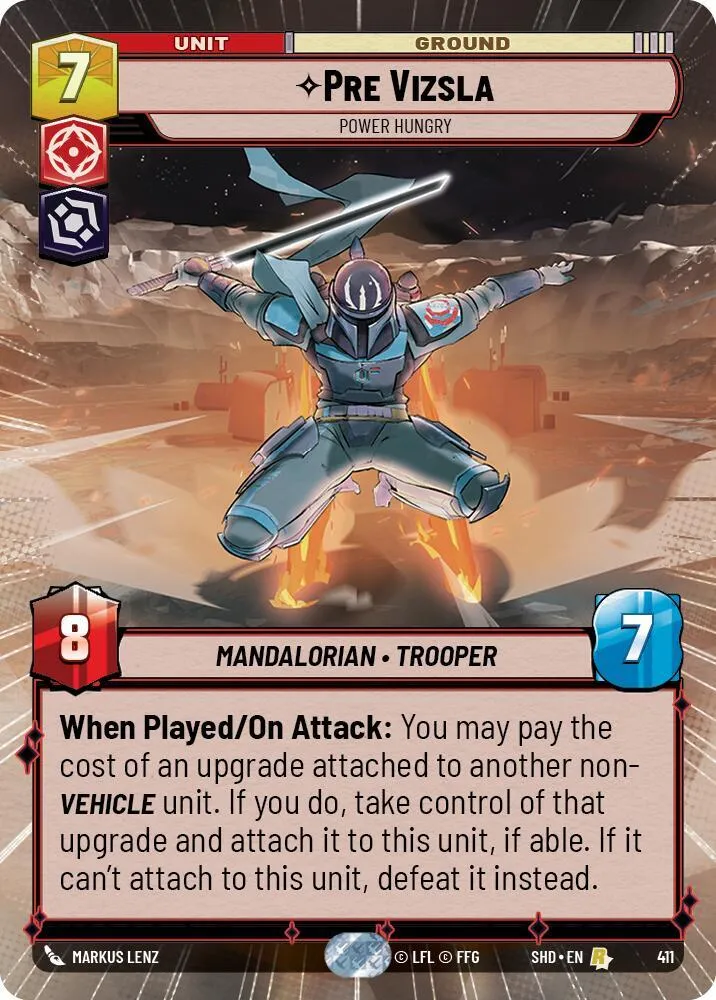 Pre Vizsla - Power Hungry — Shadows of the Galaxy — Star Wars: Unlimited