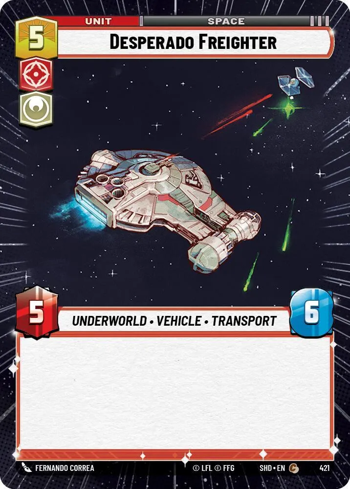 Cargo Desperado — Shadows of the Galaxy — Star Wars: Unlimited