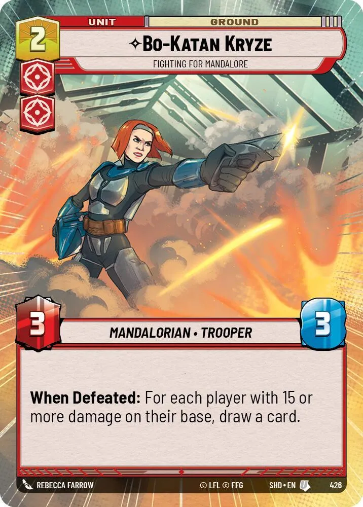 Bo-Katan Kryze - COMBAT POUR MANDALORE — Shadows of the Galaxy — Star Wars: Unlimited