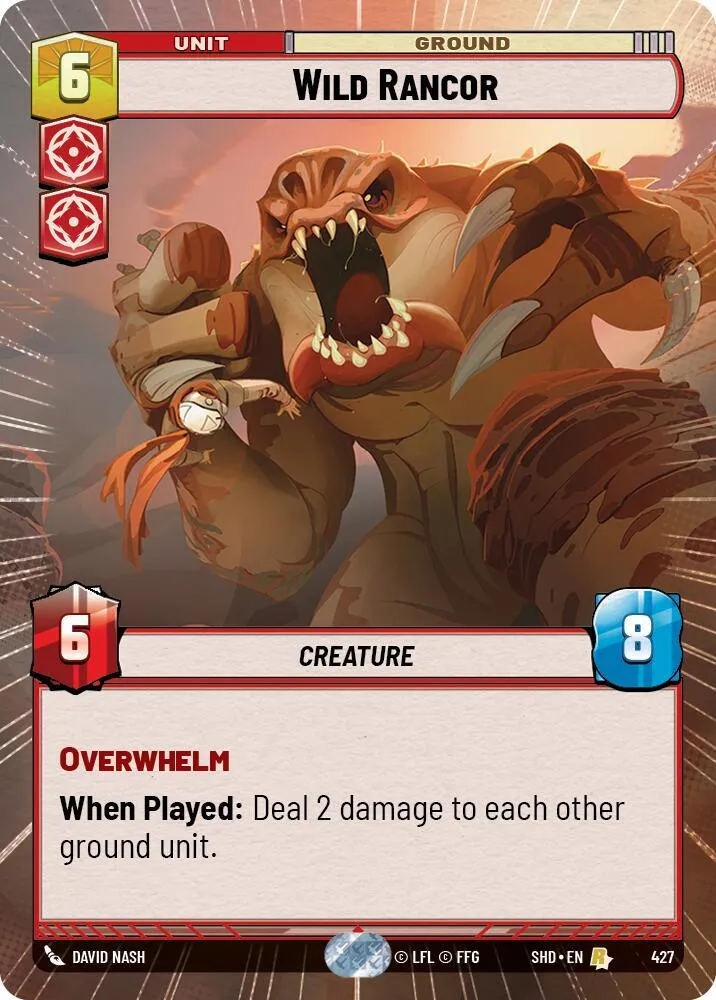 Wild Rancor — Shadows of the Galaxy — Star Wars: Unlimited