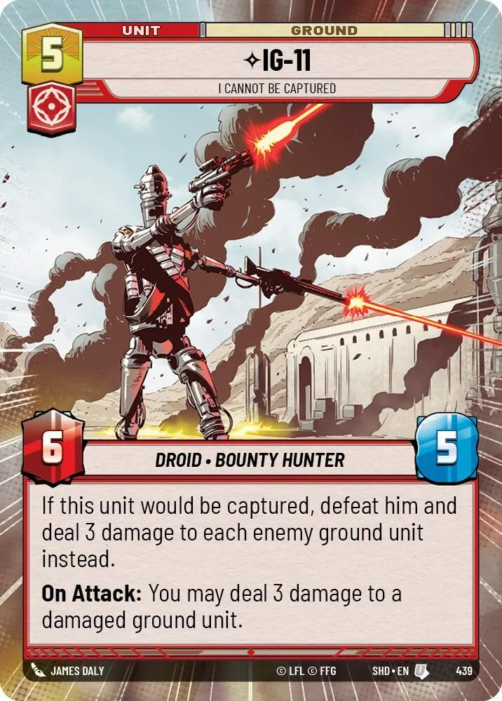 IG-11 - Je Ne Dois Pas Être Capturé — Shadows of the Galaxy — Star Wars: Unlimited
