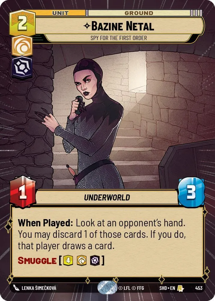 Bazine Netal - Spy for the First Order — Shadows of the Galaxy — Star Wars: Unlimited