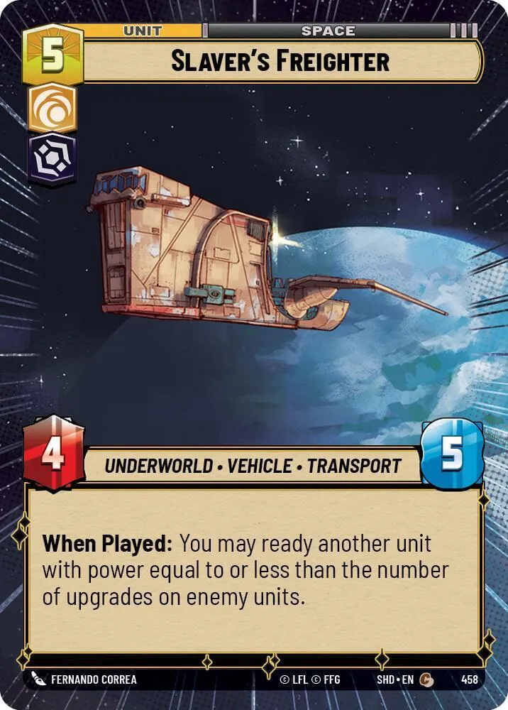 Slaver's Freighter — Shadows of the Galaxy — Star Wars: Unlimited