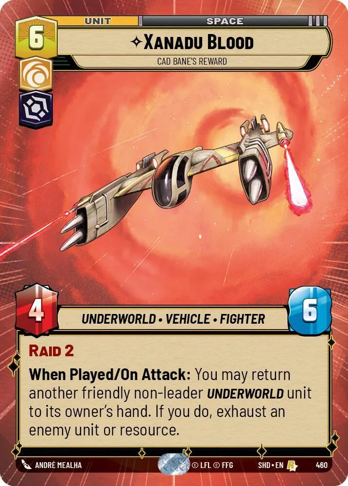 Xanadu Blood - Cad Bane's Reward — Shadows of the Galaxy — Star Wars: Unlimited