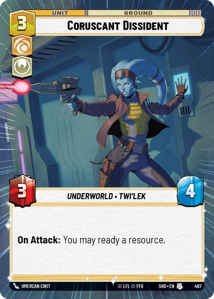 Coruscant Dissident — Shadows of the Galaxy — Star Wars: Unlimited