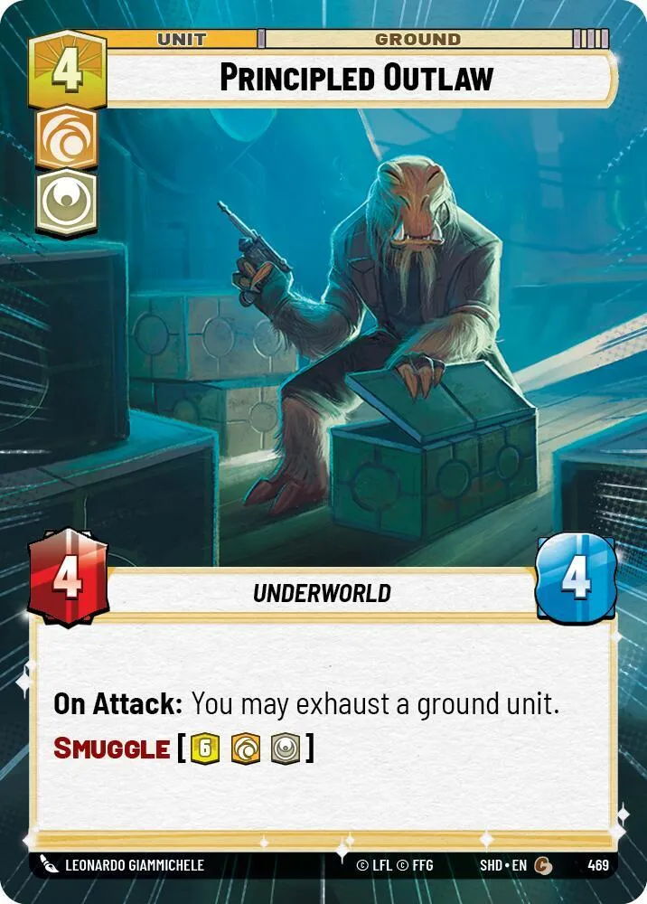 Principled Outlaw — Shadows of the Galaxy — Star Wars: Unlimited