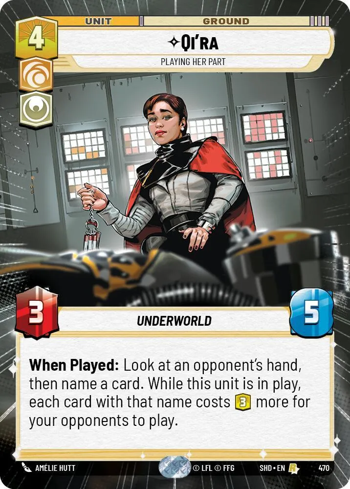 Qi'ra - Joue Son Rôle — Shadows of the Galaxy — Star Wars: Unlimited