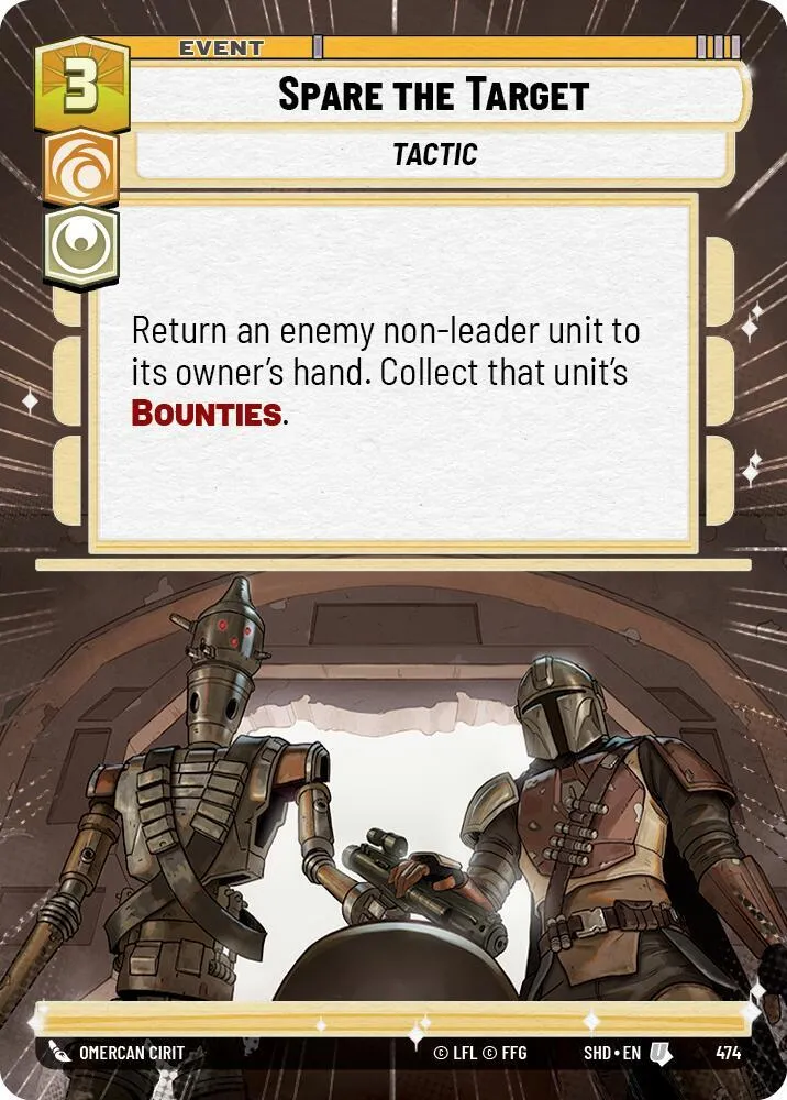 Spare the Target — Shadows of the Galaxy — Star Wars: Unlimited