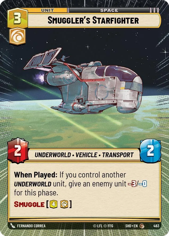 Smuggler's Starfighter — Shadows of the Galaxy — Star Wars: Unlimited