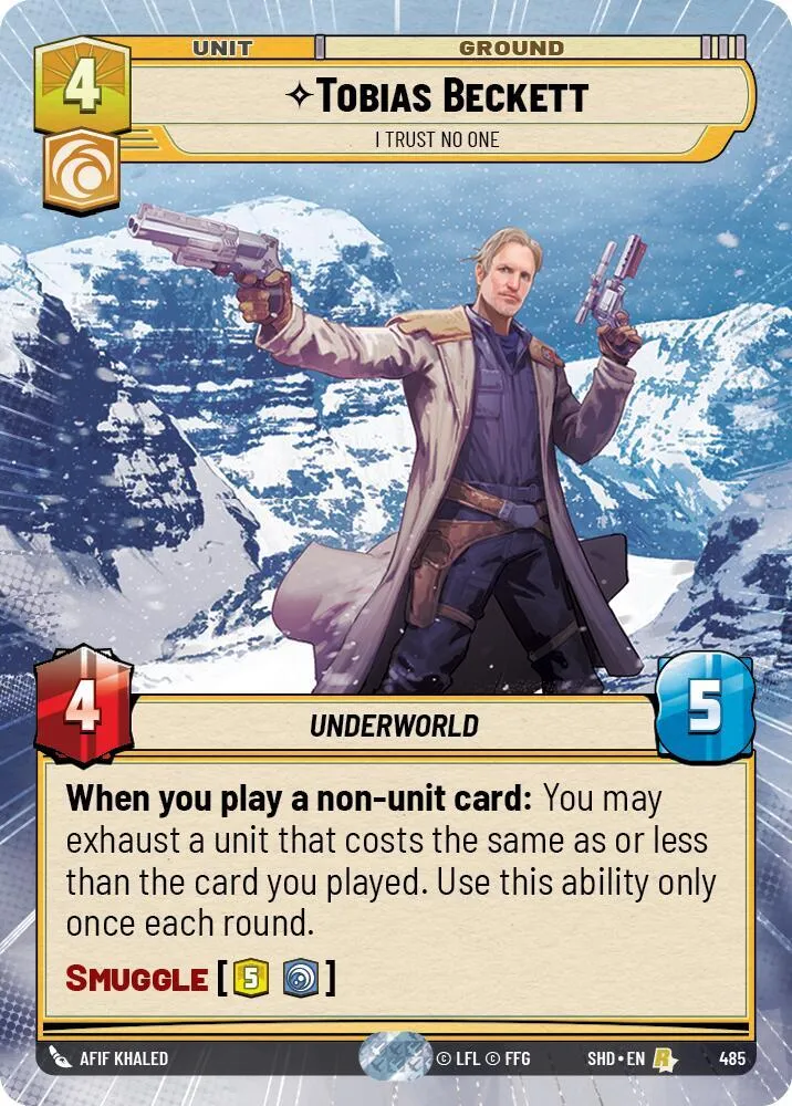Tobias Beckett - I Trust No One — Shadows of the Galaxy — Star Wars: Unlimited