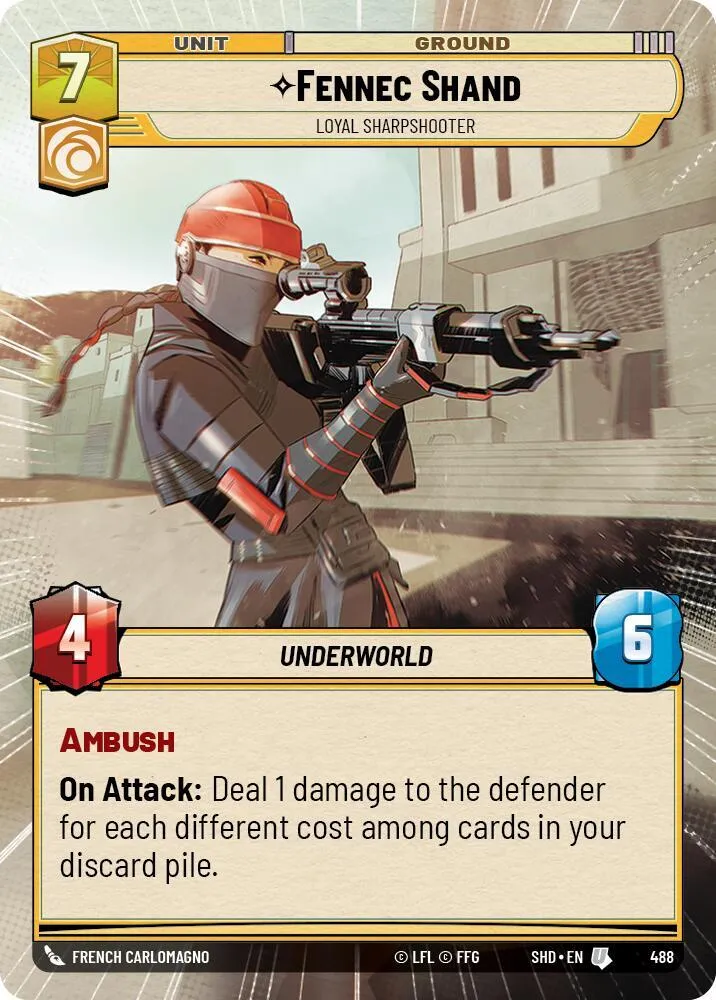 Fennec Shand - Loyal Sharpshooter — Shadows of the Galaxy — Star Wars: Unlimited