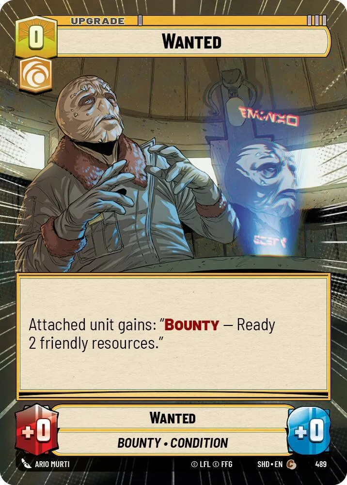 Wanted — Shadows of the Galaxy — Star Wars: Unlimited