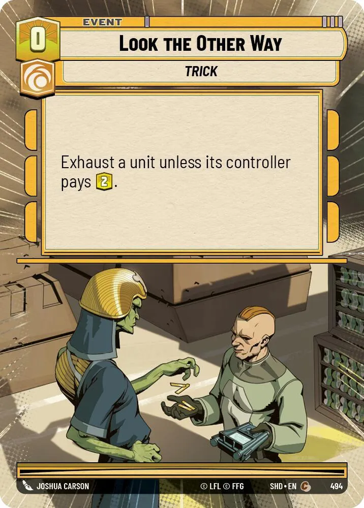 Détourner le Regard — Shadows of the Galaxy — Star Wars: Unlimited
