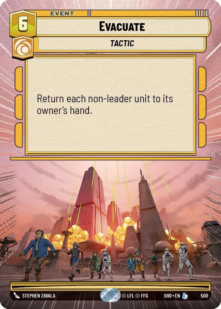 Évacuation — Shadows of the Galaxy — Star Wars: Unlimited