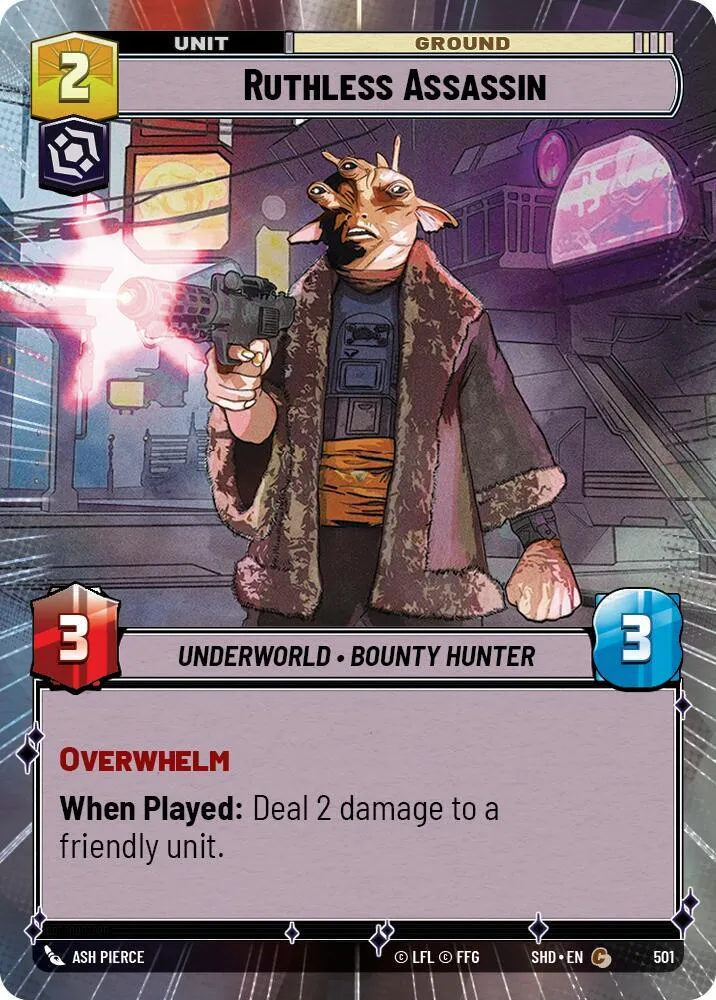 Assassin Impitoyable — Shadows of the Galaxy — Star Wars: Unlimited