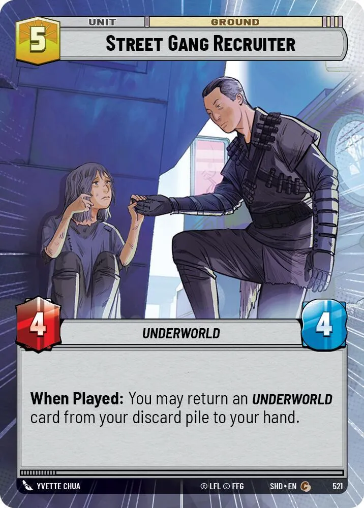 Street Gang Recruiter — Shadows of the Galaxy — Star Wars: Unlimited