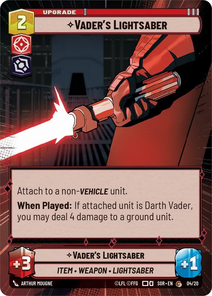 Vader's Lightsaber — Spark of Rebellion: Weekly Play Promos — Star Wars: Unlimited