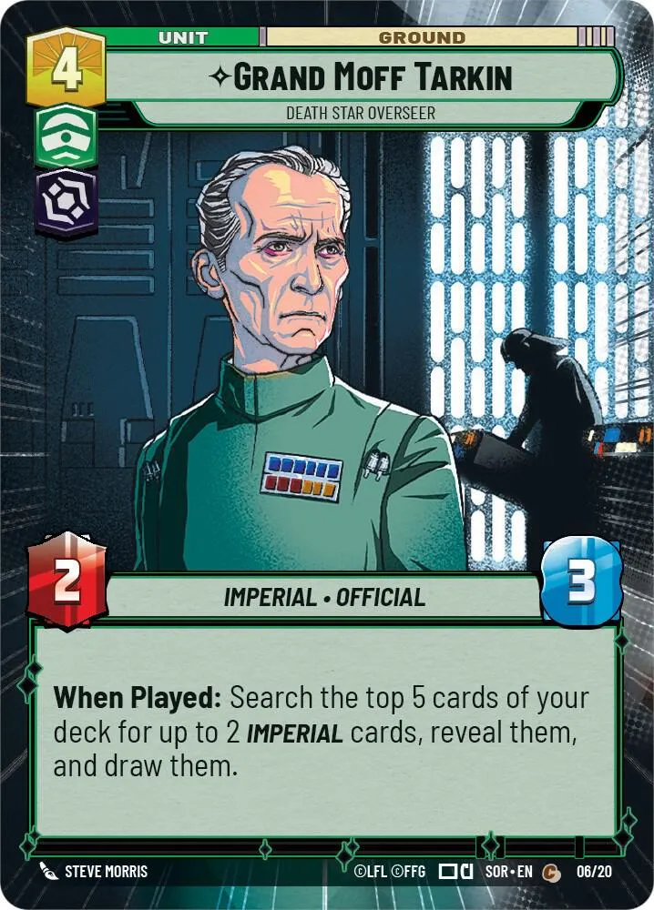 Grand Moff Tarkin - Death Star Overseer — Spark of Rebellion: Weekly Play Promos — Star Wars: Unlimited
