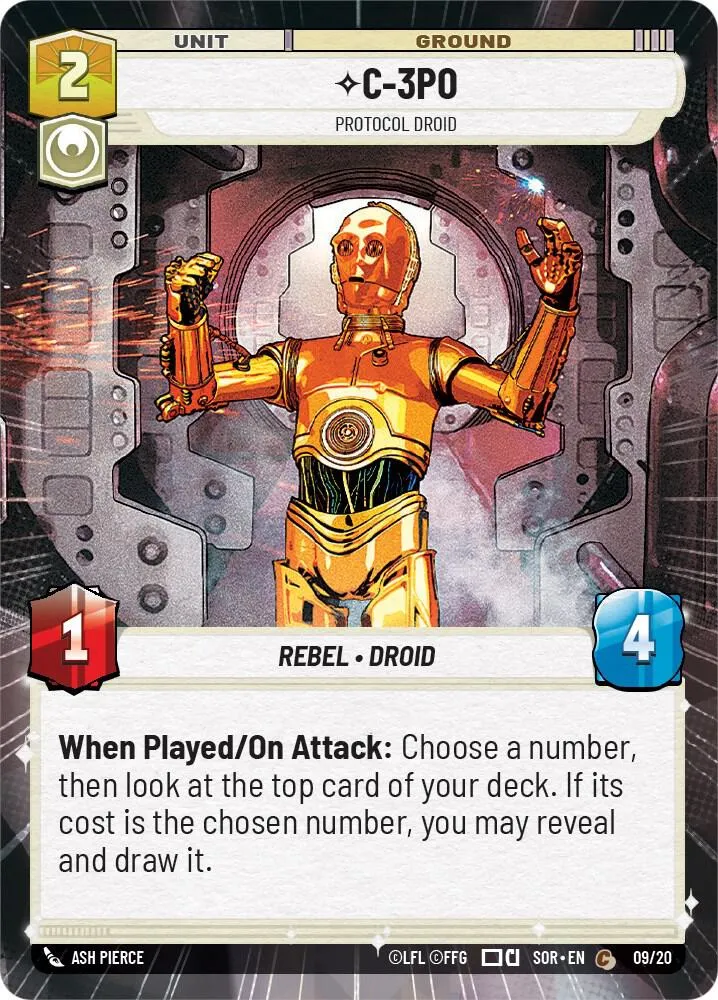 C-3PO - Protocol Droid — Spark of Rebellion: Weekly Play Promos — Star Wars: Unlimited