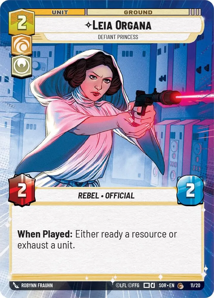 Leia Organa - Defiant Princess — Spark of Rebellion: Weekly Play Promos — Star Wars: Unlimited