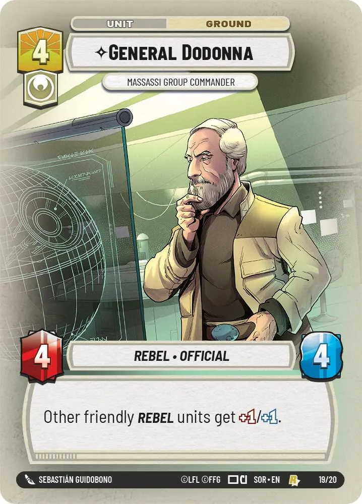 General Dodonna - Massassi Group Commander — Spark of Rebellion: Weekly Play Promos — Star Wars: Unlimited