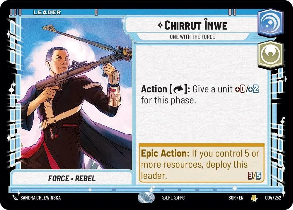 Chirrut Imwe - One With The Force — Spark of Rebellion — Star Wars: Unlimited