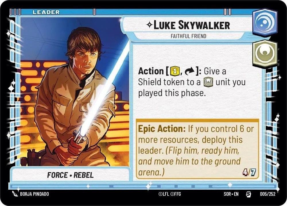 Luke Skywalker - Faithful Friend — Spark of Rebellion — Star Wars: Unlimited