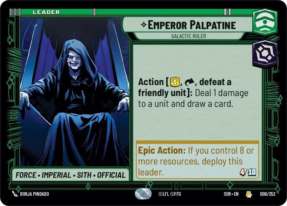 Empereur Palpatine - Souverain Galactique — Spark of Rebellion — Star Wars: Unlimited