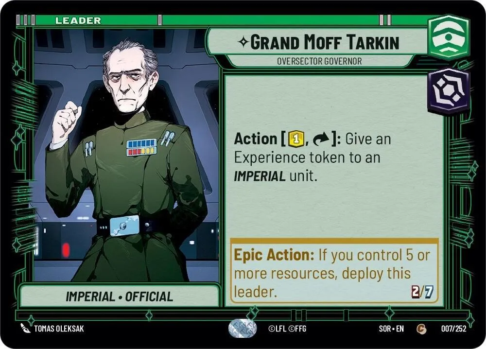 Grand Moff Tarkin - Oversector Governor — Spark of Rebellion — Star Wars: Unlimited