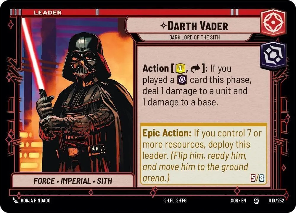 Darth Vader - Dark Lord of the Sith — Spark of Rebellion — Star Wars: Unlimited
