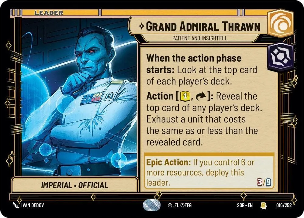 Grand Admiral Thrawn - Patient and Insightful — Spark of Rebellion — Star Wars: Unlimited